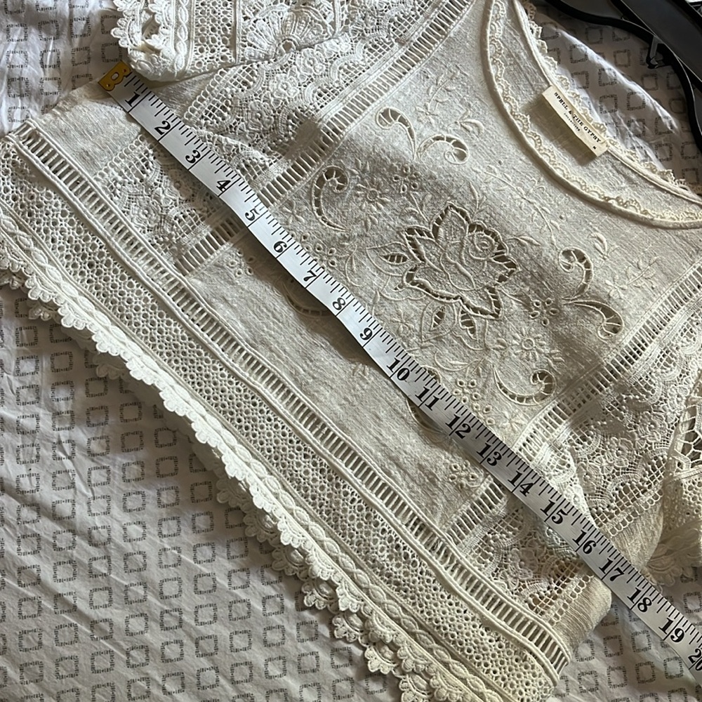Spell and the Gypsy collective design Abigail lace crop crochet top blouse shirt - Picture 14 of 17